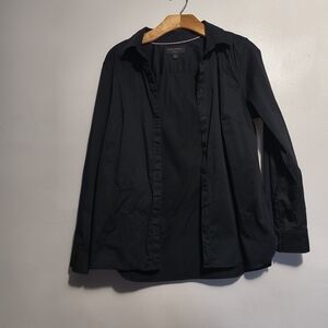 Banana Republic Women's Black Button Down Shirt